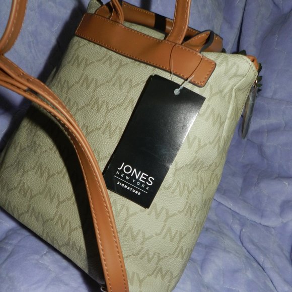 Jones New York Logo Haven Leather Backpack Toffee NEW/NWT! - Picture 5 of 15